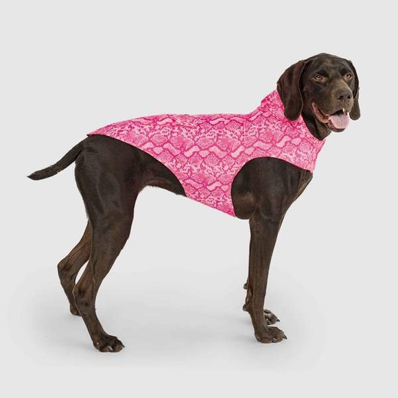 Canada Pooch Pick Me Poncho - Pink Snakeskin - Picture 3 of 3